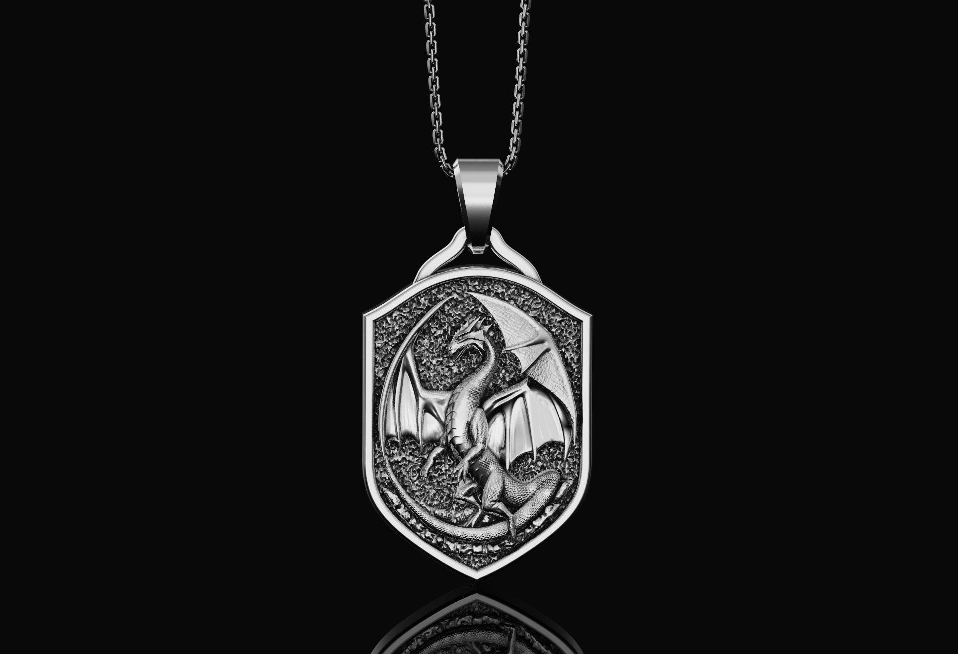 Silver Dragon Pendant