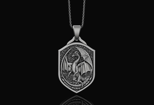 Silver Dragon Pendant