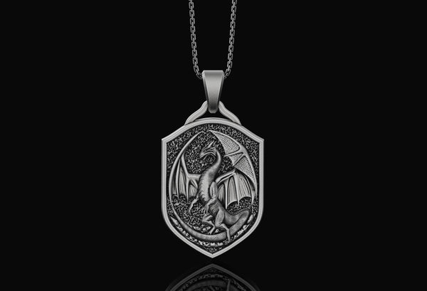 Silver Dragon Pendant