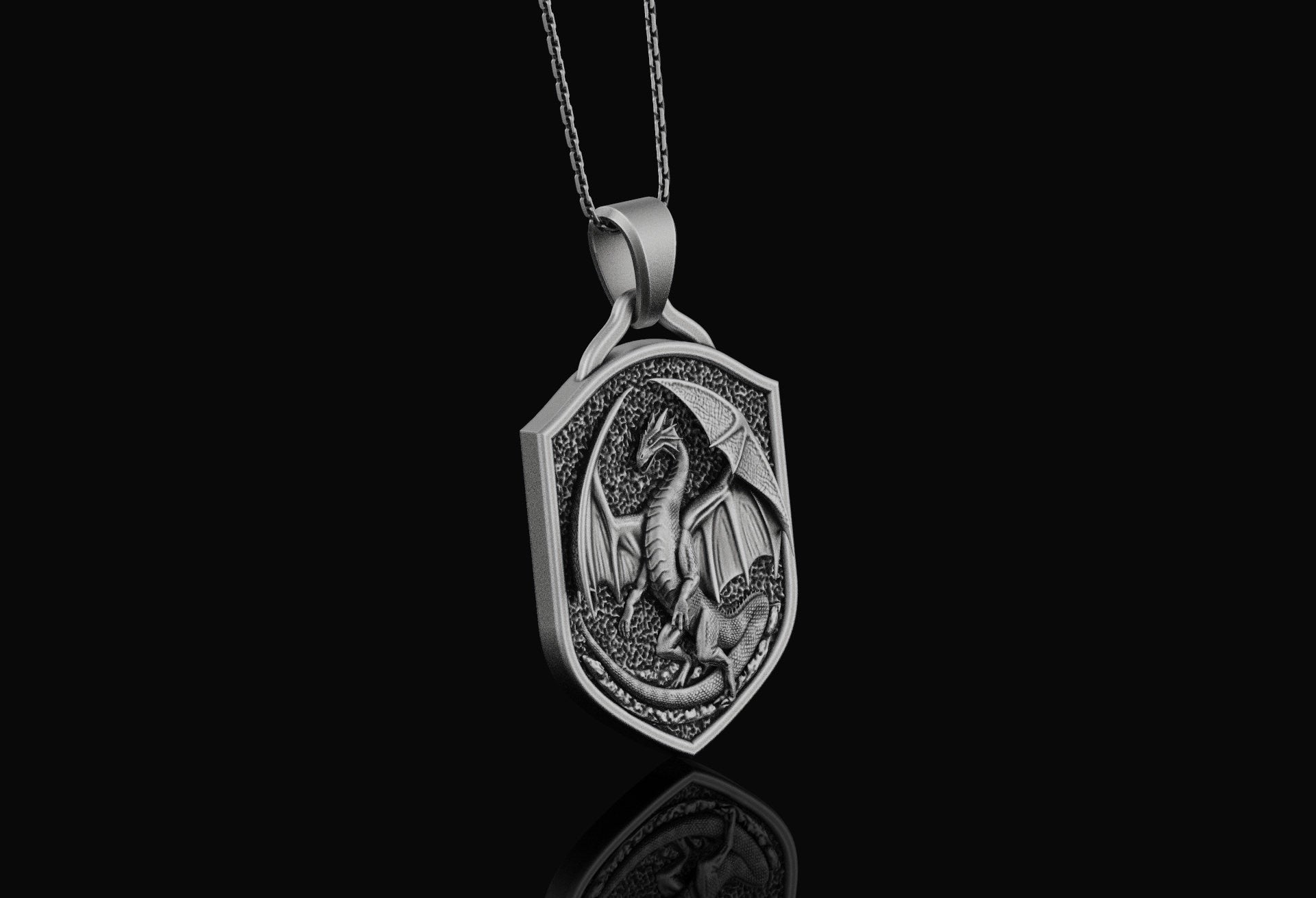 Silver Dragon Pendant