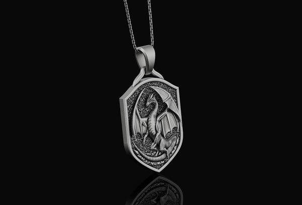 Silver Dragon Pendant