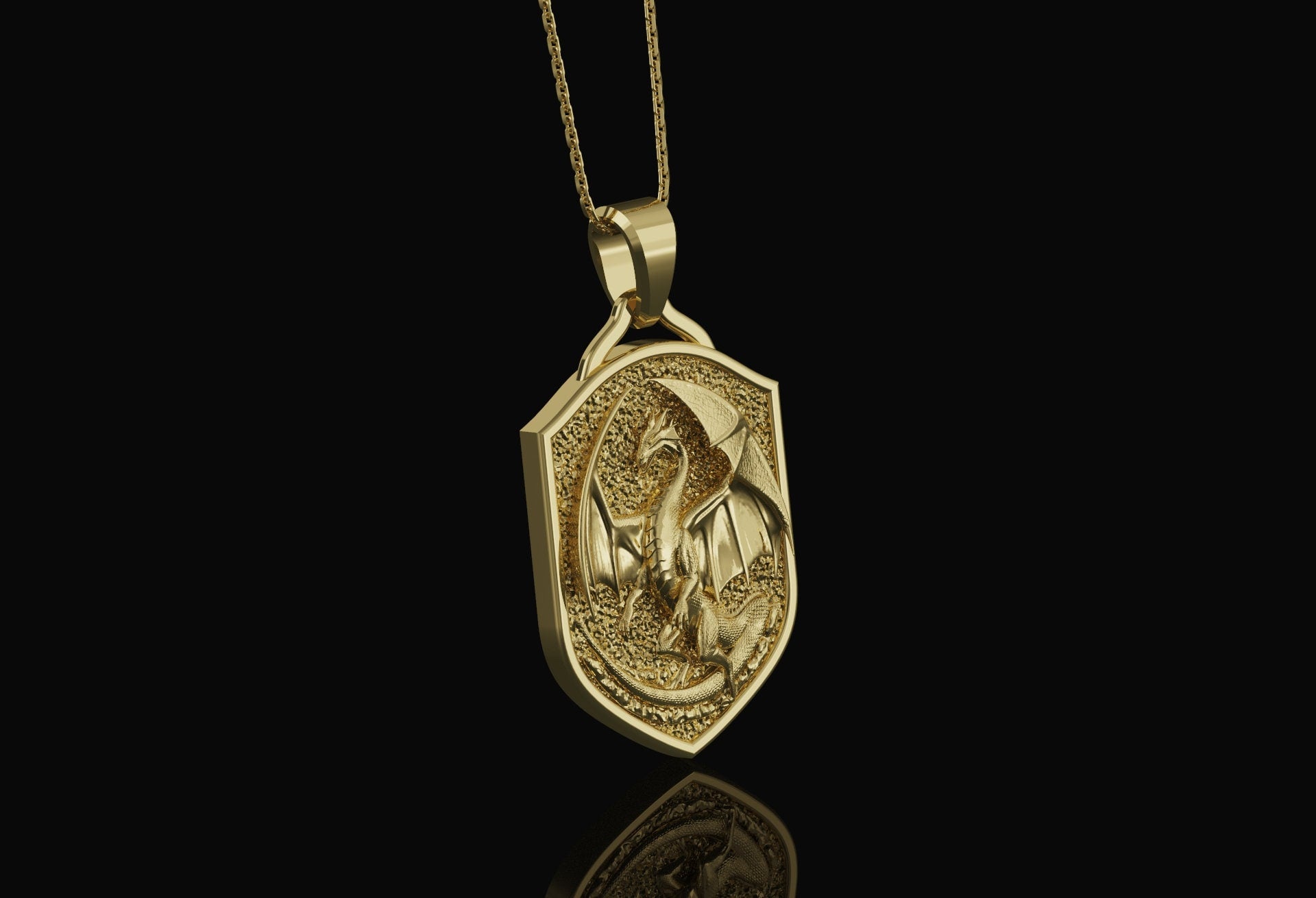 Silver Dragon Pendant