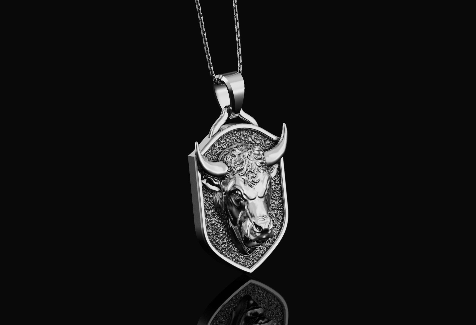 Personalized Bull Pendant