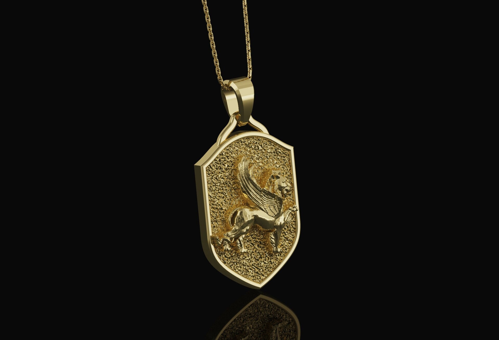 Silver Gryphon Pendant