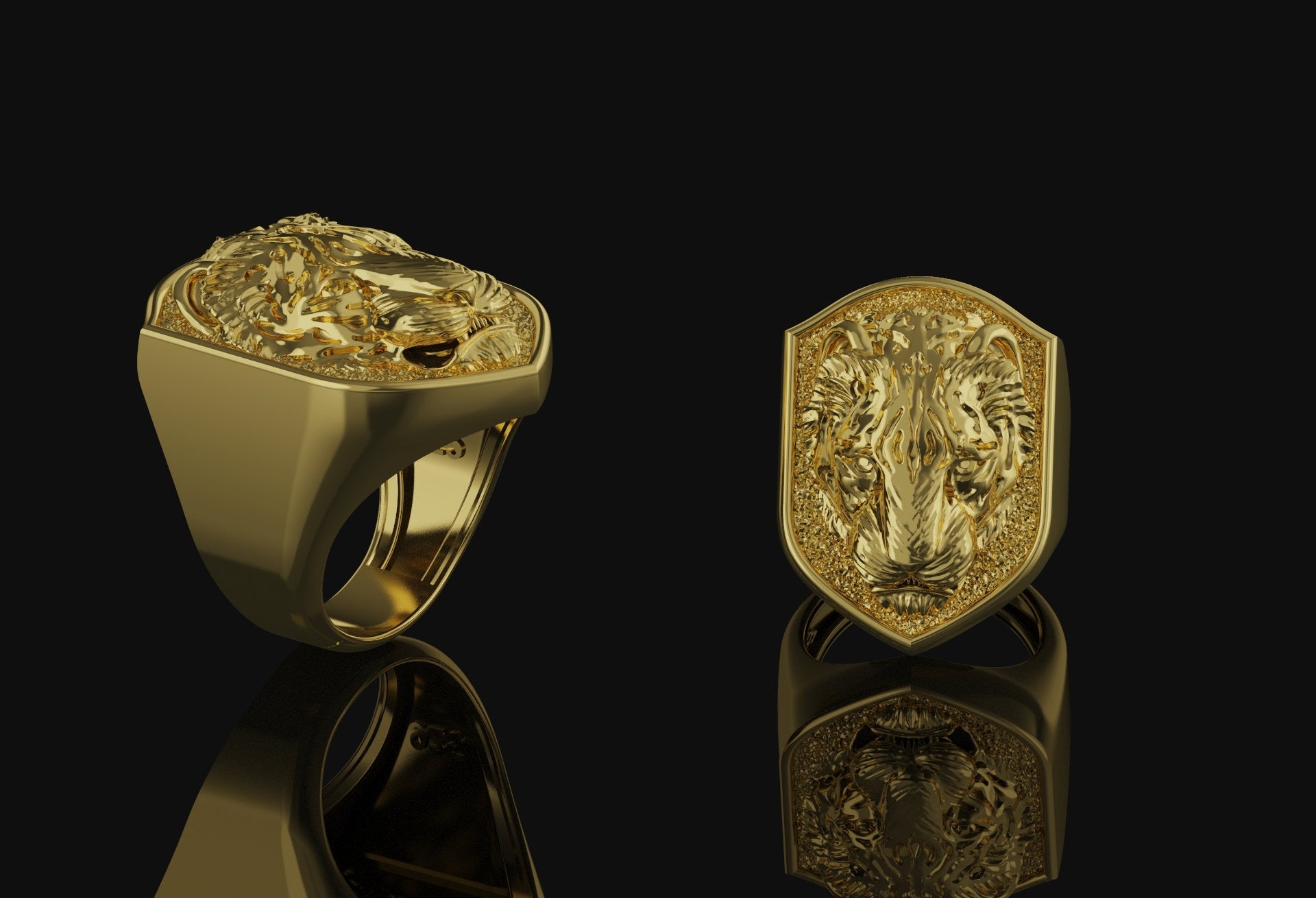 Leopard Ring Gold Finish