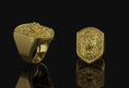 Load image into Gallery viewer, Lion Ring Gold Finish
