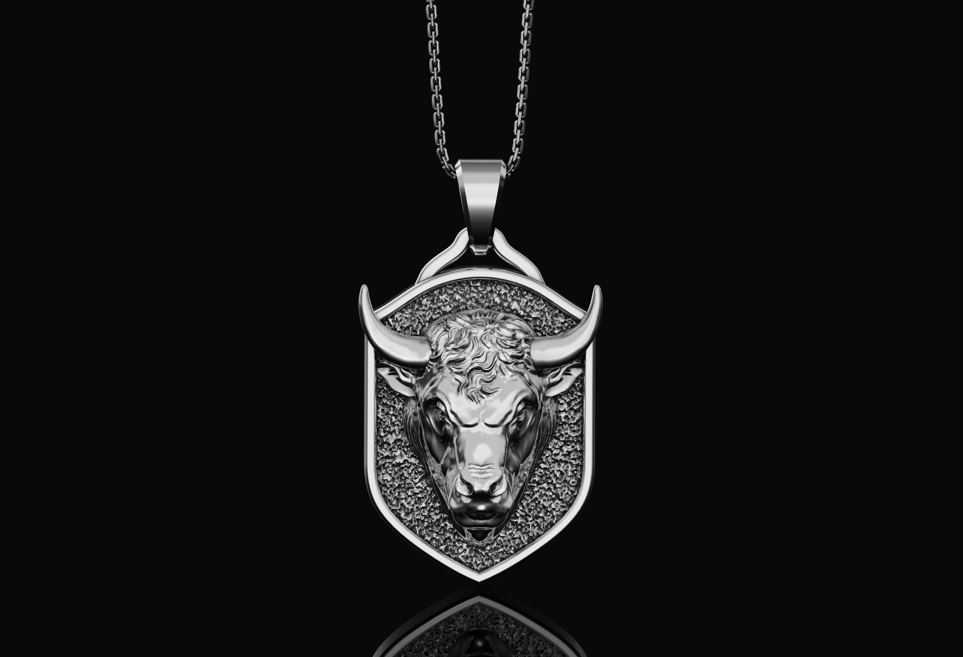 Personalized Bull Pendant