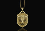Personalized Bull Pendant