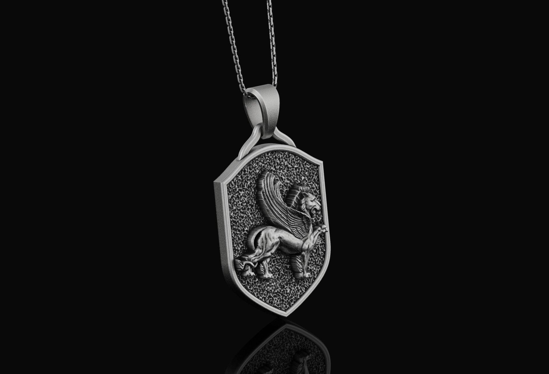 Silver Gryphon Pendant
