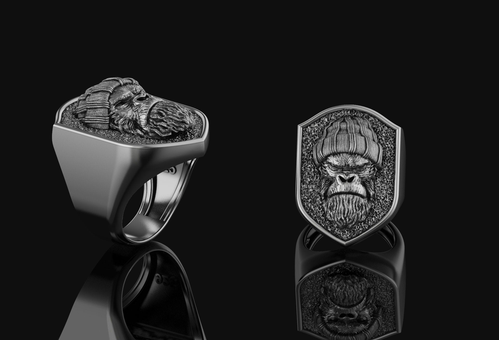 Gorilla Ring Polished Finish