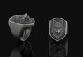 Bild in Galerie-Betrachter laden, Wolf Ring Oxidized Finish
