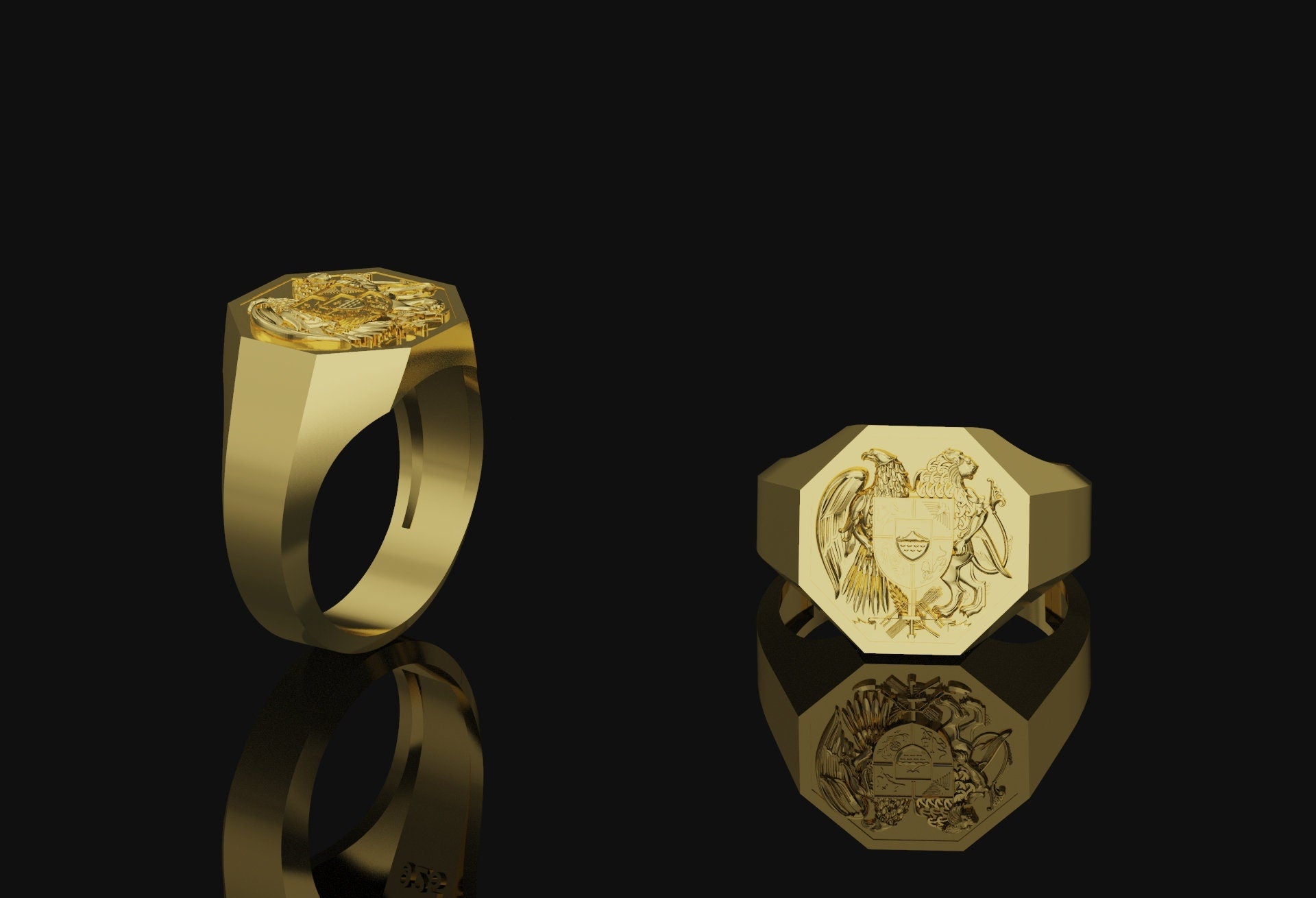 Armenian Coat of Arms Ring