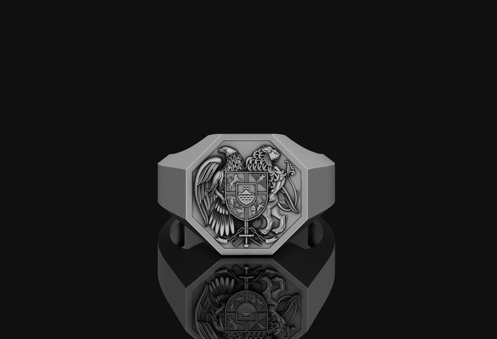 Armenian Coat of Arms Ring