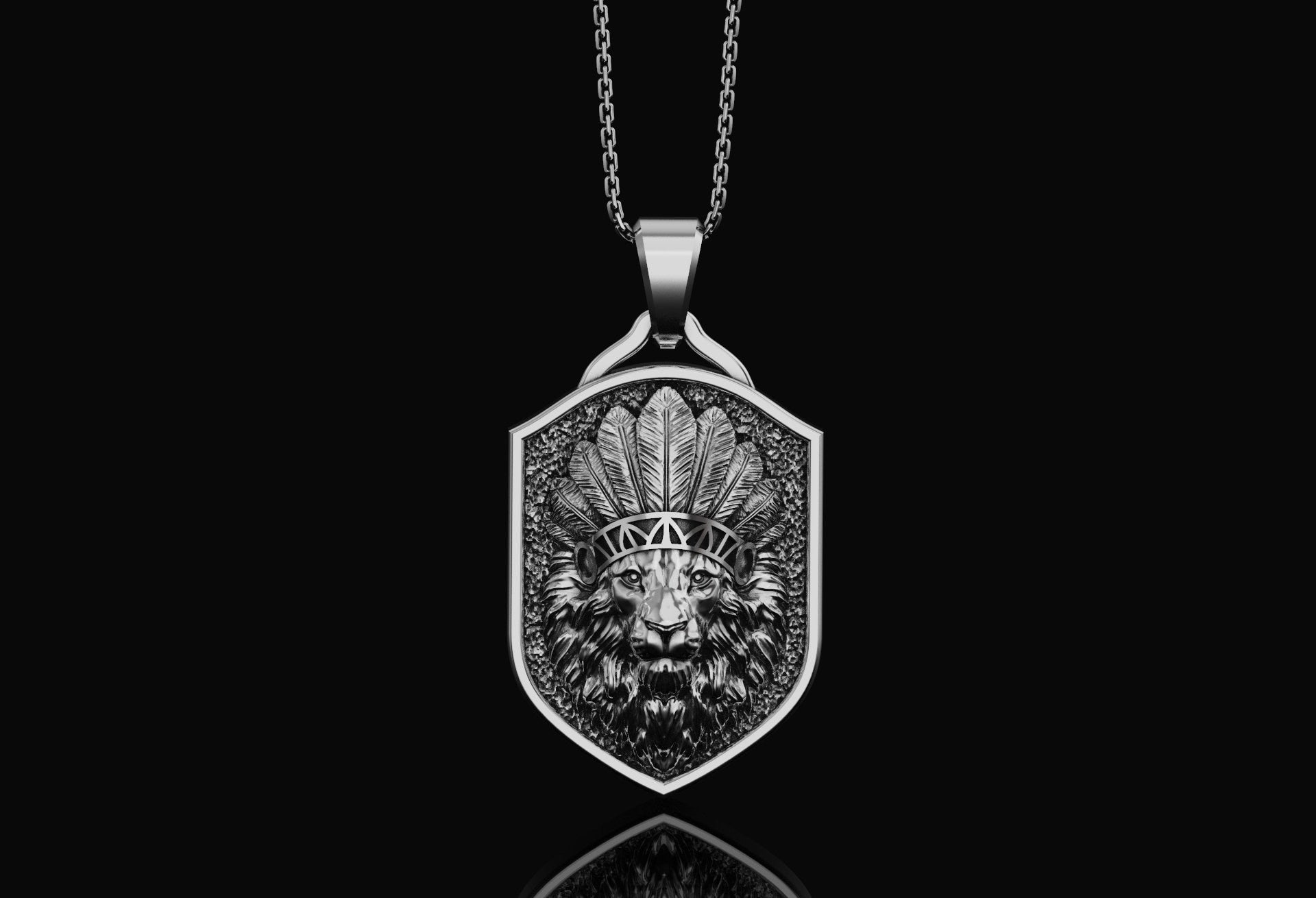 Tribal Lion Pendant