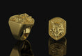 Load image into Gallery viewer, Wolf Ring Gold Finish
