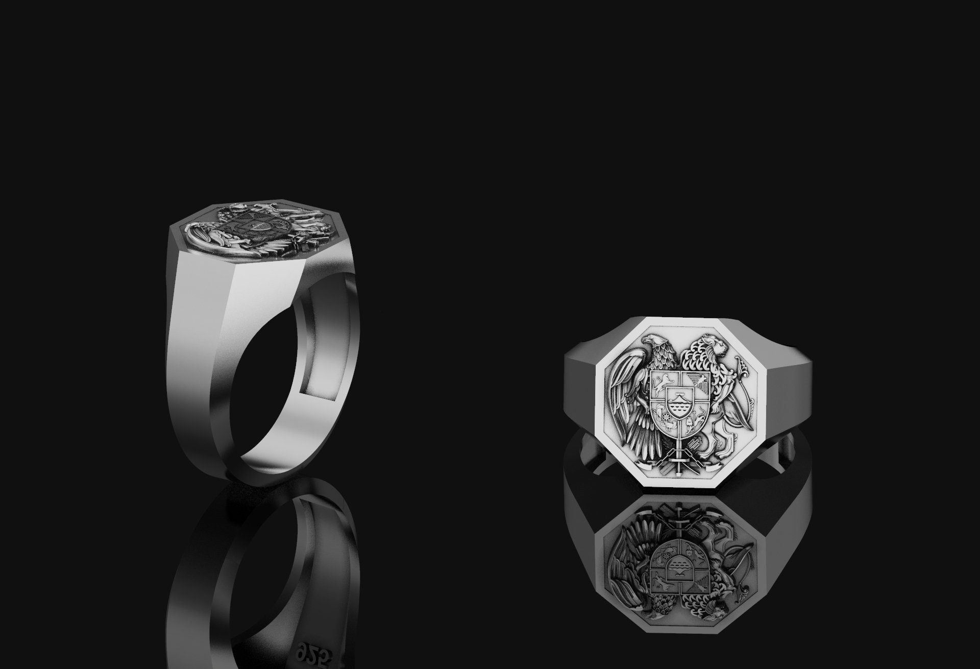 Armenian Coat of Arms Ring