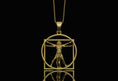 Load image into Gallery viewer, Vitruvian Pendant Gold Finish
