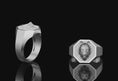 Load image into Gallery viewer, Wolf Signet Ring Polished Finish
