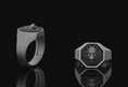 Load image into Gallery viewer, Wolf Signet Ring Oxidized Finish
