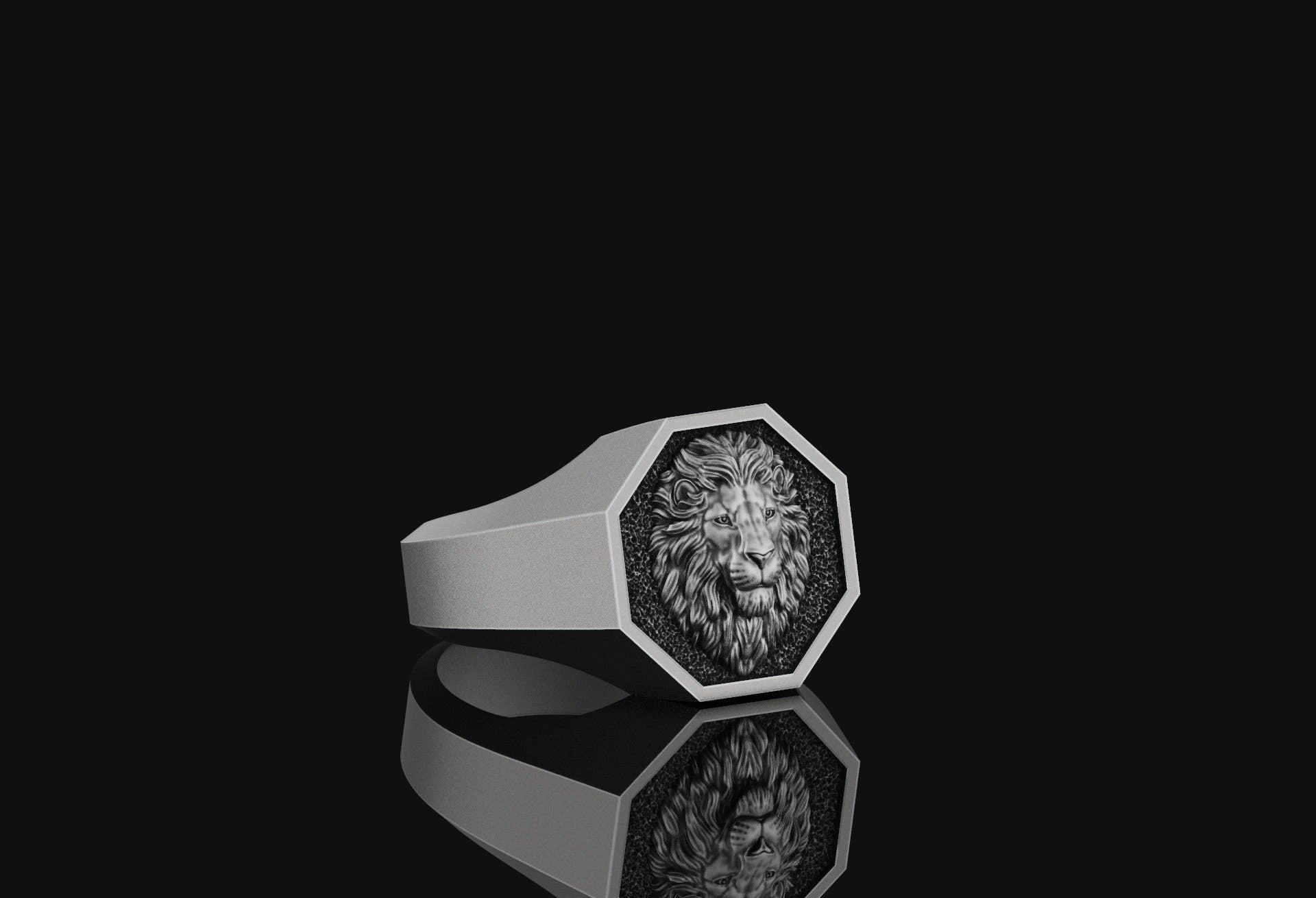 Lion Signet Ring