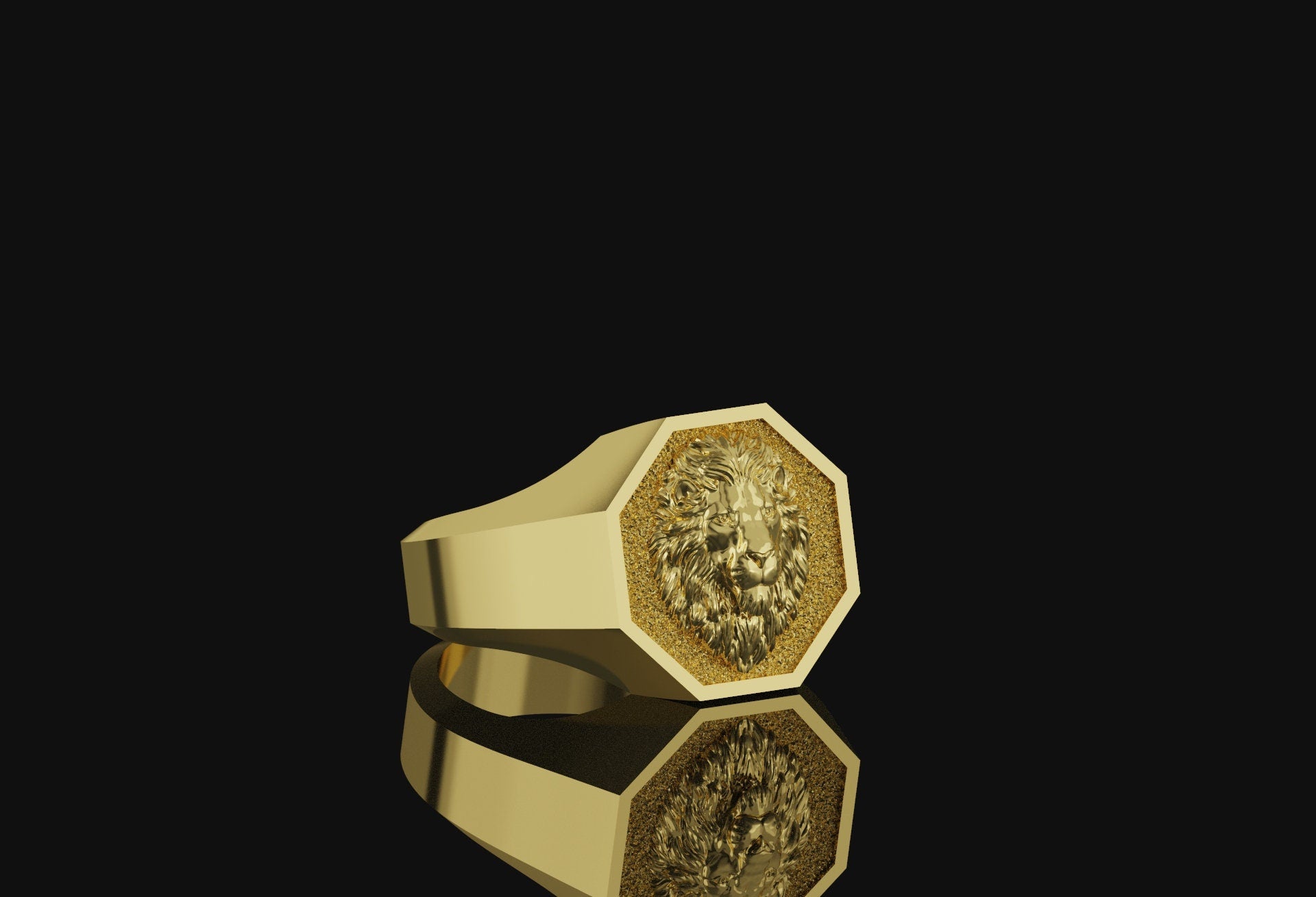 Lion Signet Ring