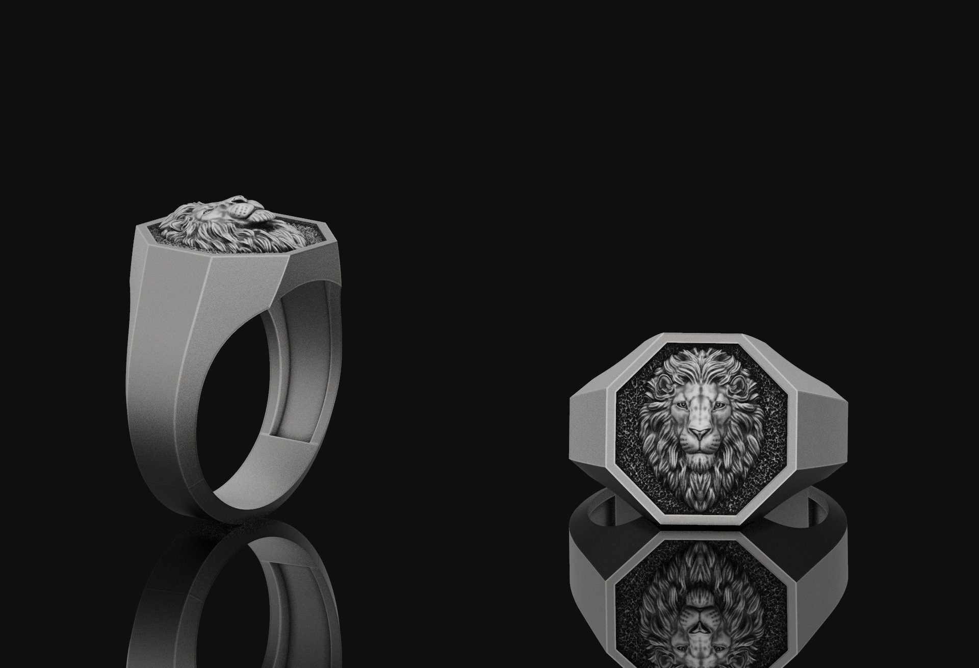 Lion Signet Ring