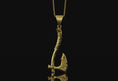 Load image into Gallery viewer, Leviathan Axe Pendant Gold Finish
