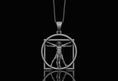 Load image into Gallery viewer, Vitruvian Pendant Oxidized Finish
