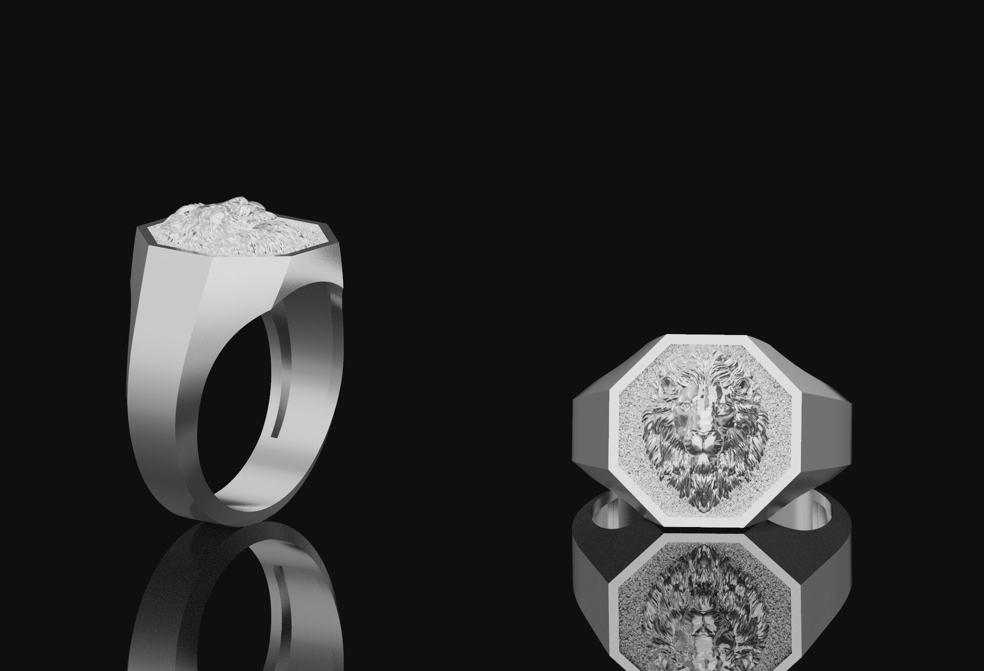 Lion Signet Ring