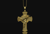 Crucifix Pendant Gold Finish