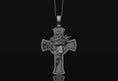 Load image into Gallery viewer, Crucifix Pendant Oxidized Finish
