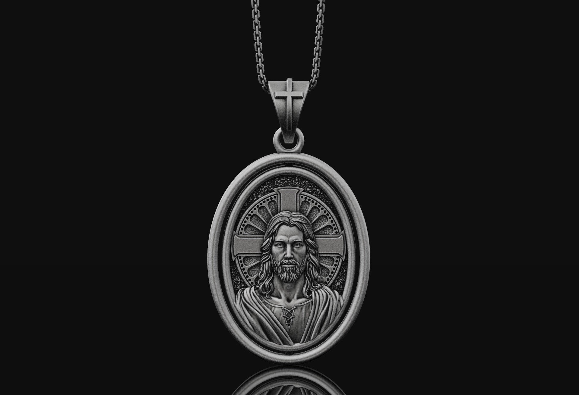 Rotating Jesus Pendant