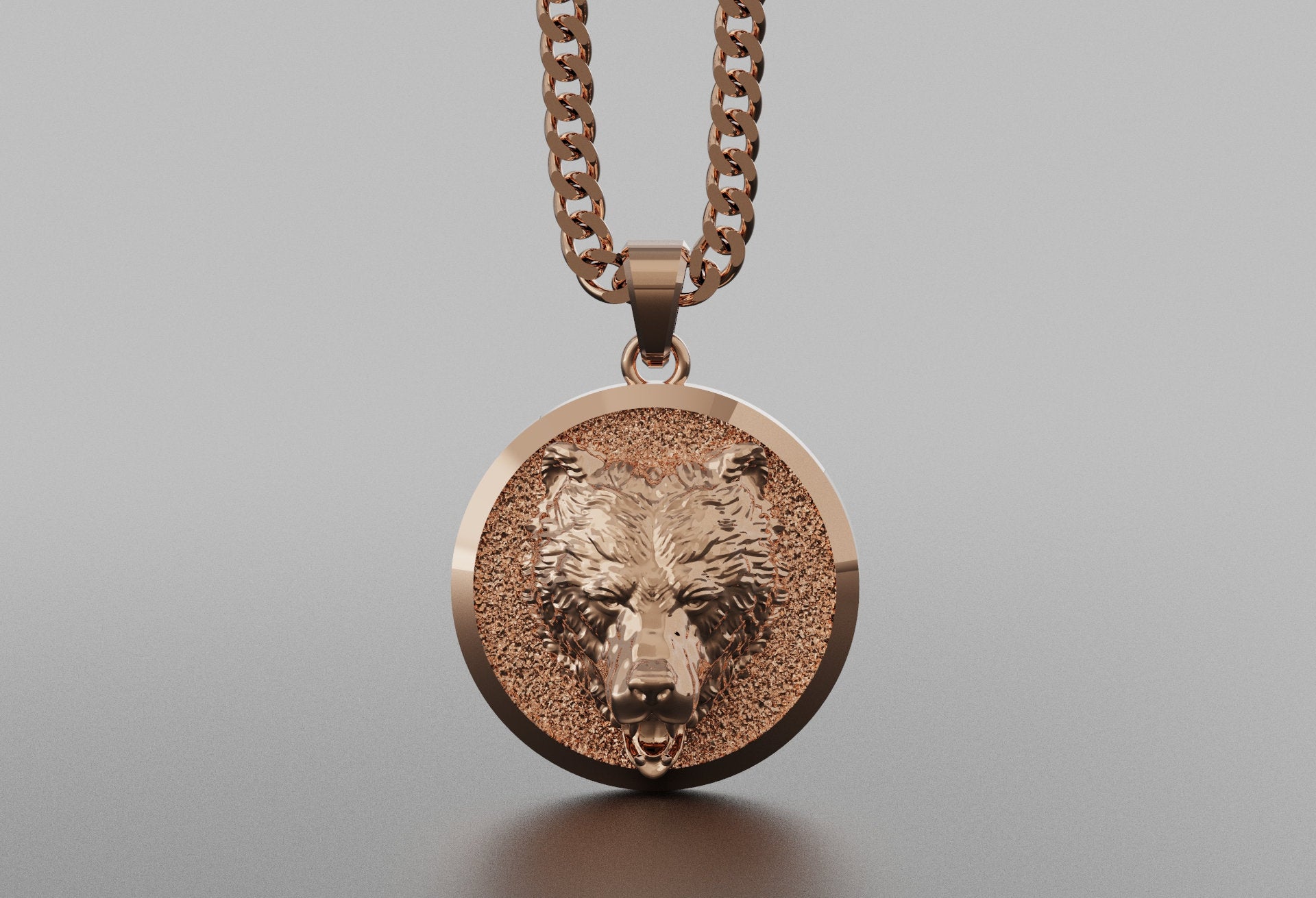 Gold Bear Pendant