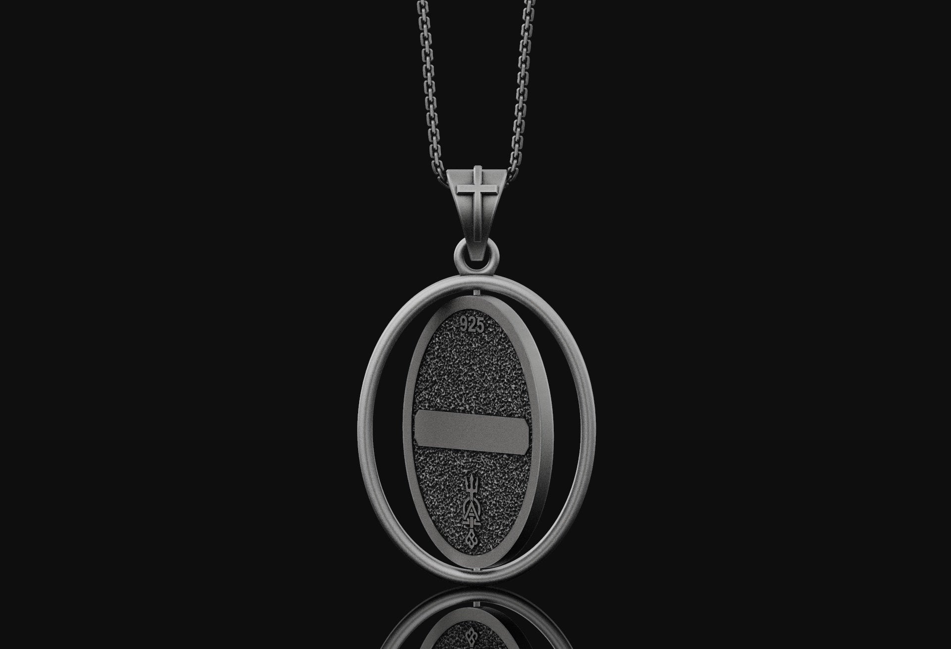 Rotating Jesus Pendant