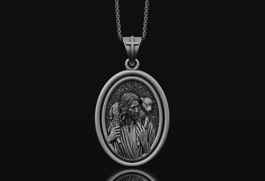 Rotating Jesus Pendant