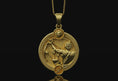 Load image into Gallery viewer, Sagittarius Pendant Gold Finish
