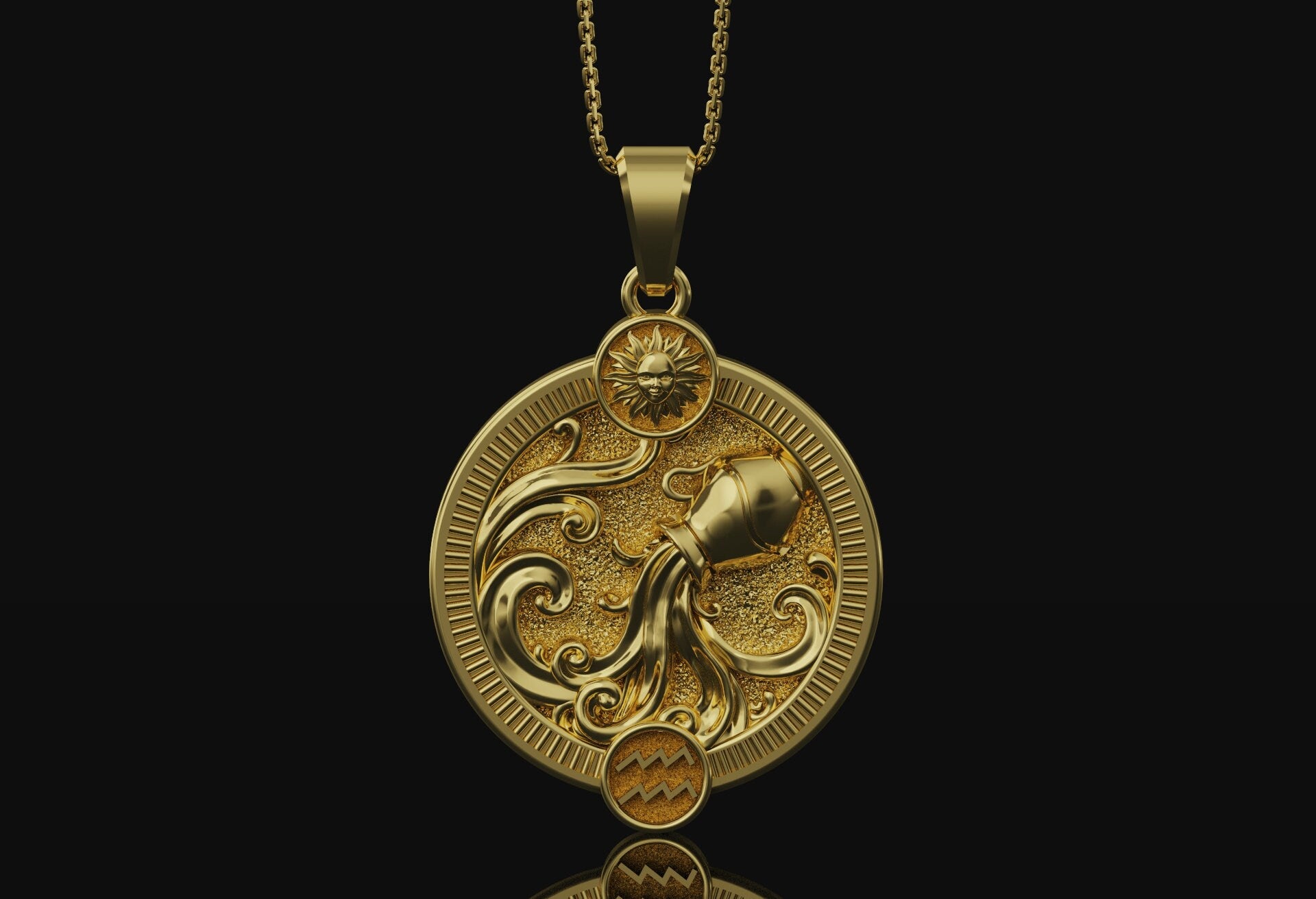 Aquarius Handmade Sterling Silver Necklace