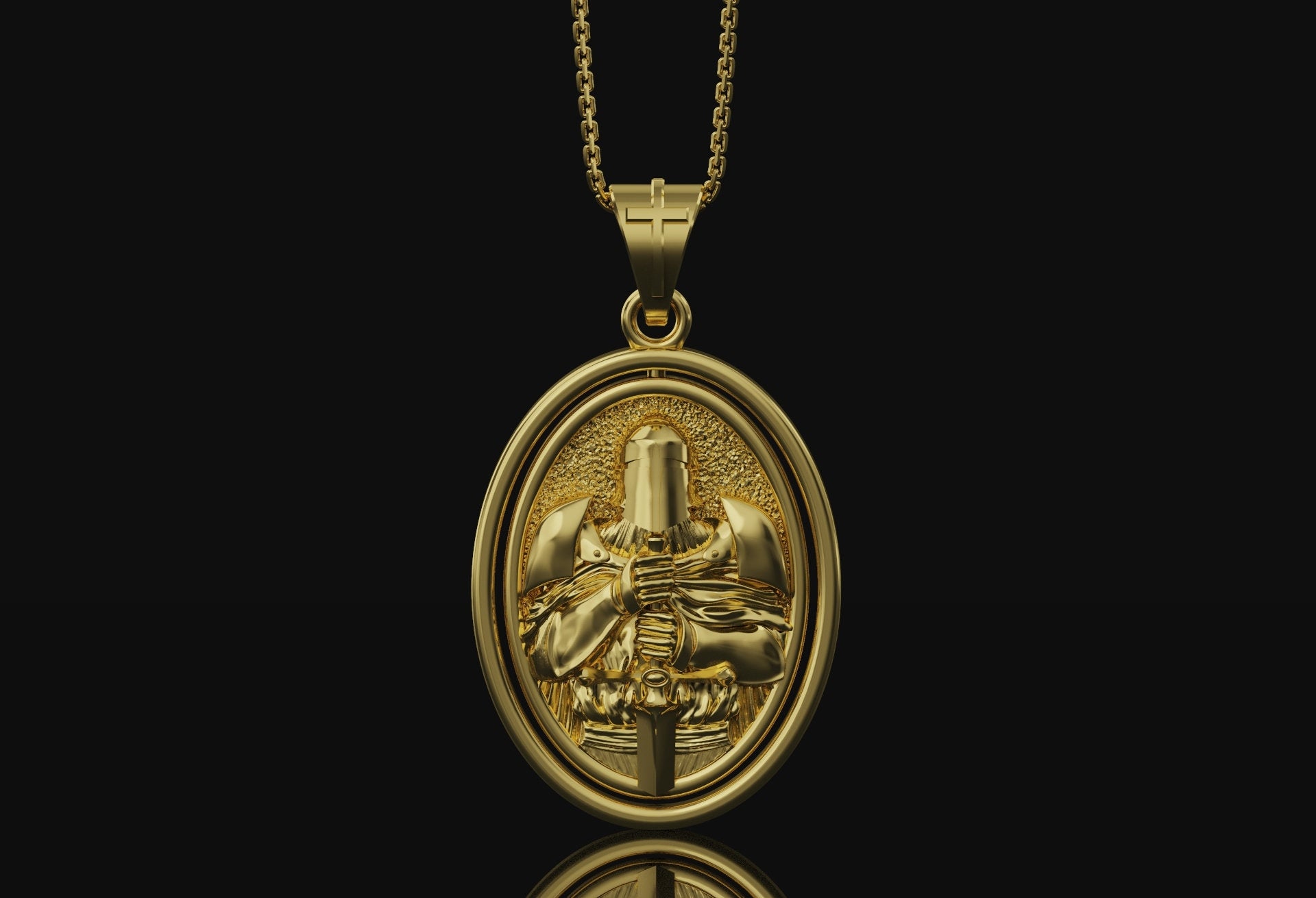 Rotating Crusader Pendant
