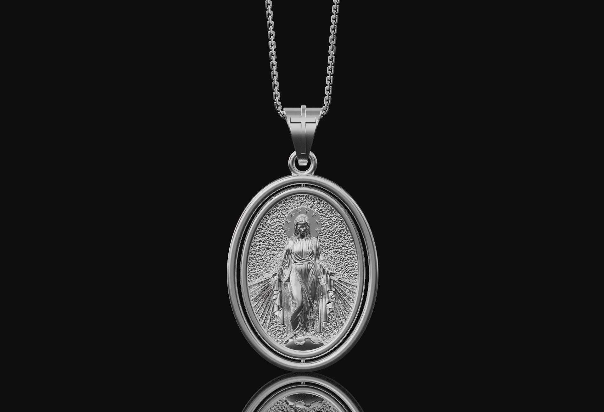 Rotating Mary Pendant