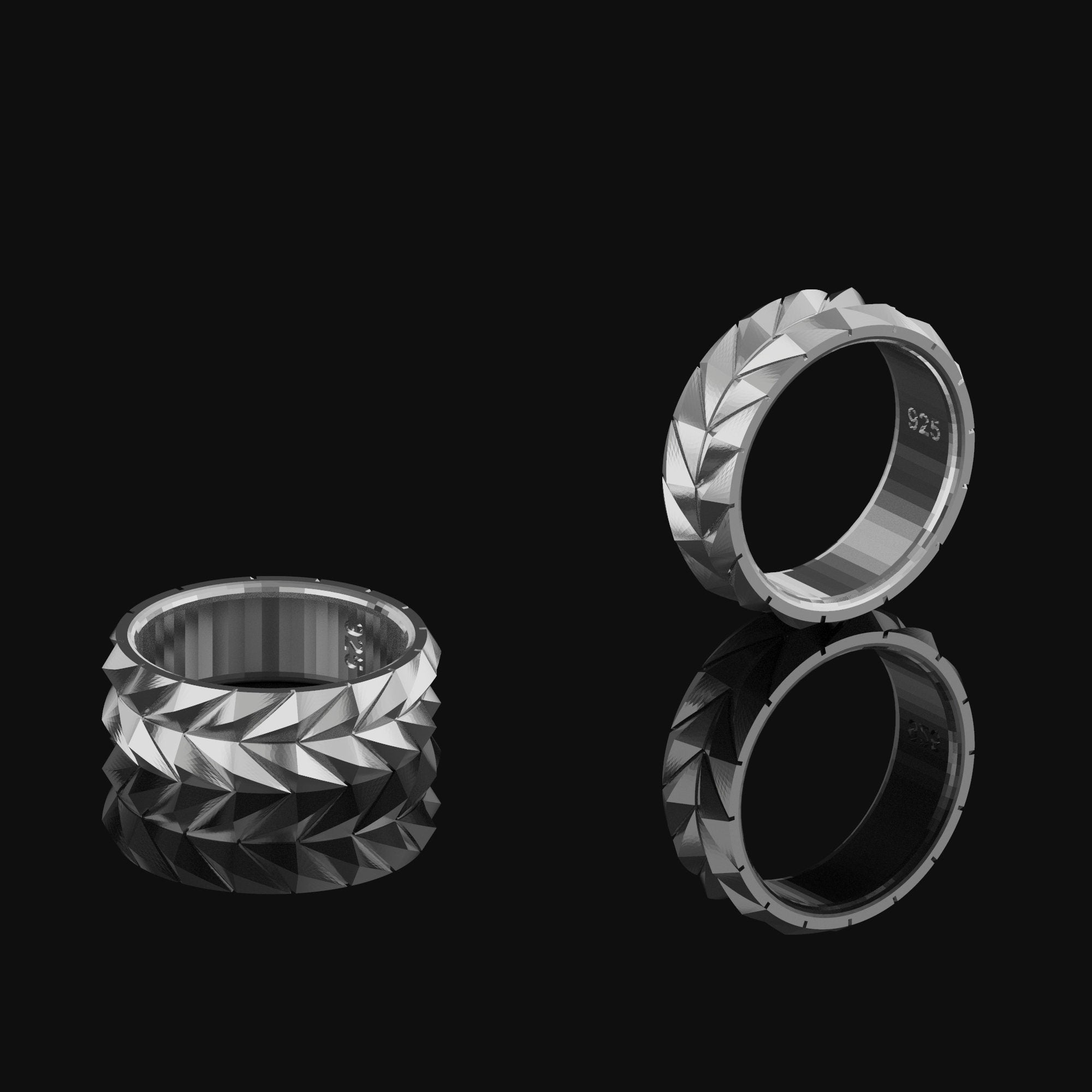 Tire Pattern Band - Engravable