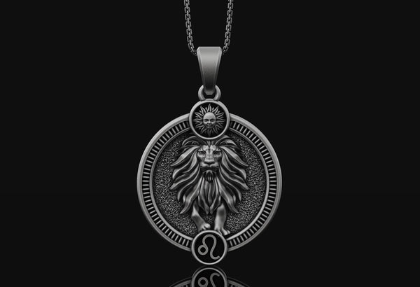 Leo Pendant Oxidized Finish