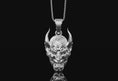 Load image into Gallery viewer, Oni Mask Necklace Polished Finish
