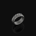 Load image into Gallery viewer, Tire Pattern Band - Engravable Oxidized Finish
