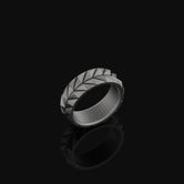 Tire Pattern Band - Engravable Oxidized Finish