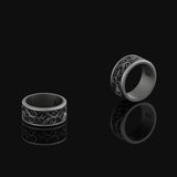 Leaf Band Oxidized Finish