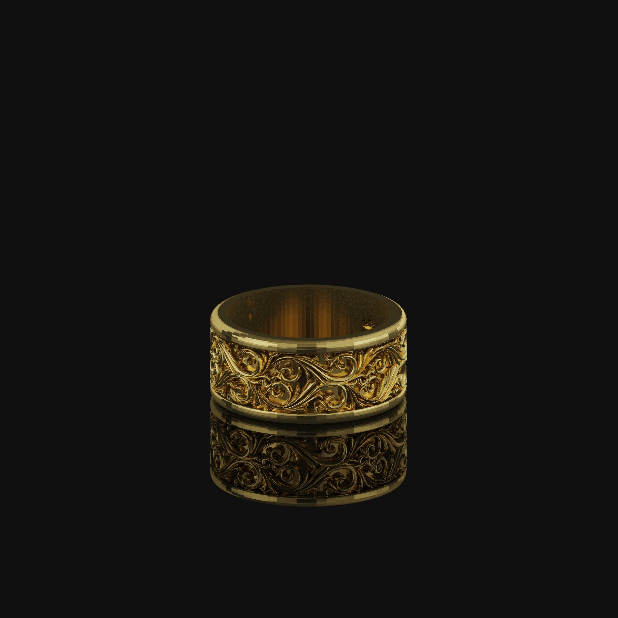 Leaves Band - Engravable