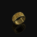 Load image into Gallery viewer, Leaves Band - Engravable Gold Finish
