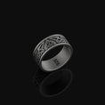 Load image into Gallery viewer, Celtic Knot Band - Engravable Oxidized Finish
