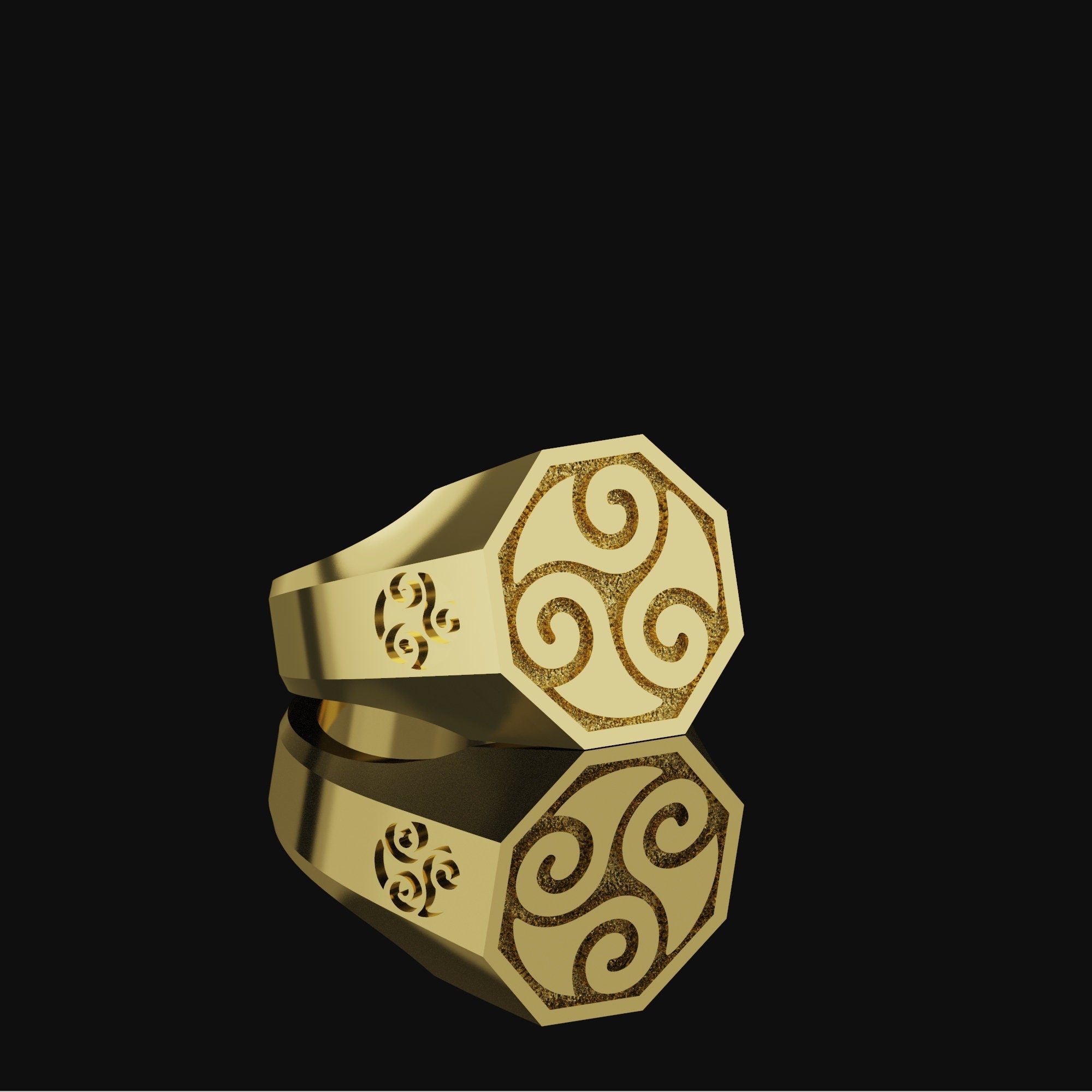 Celtic Triskelion Ring