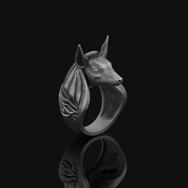 Anubis Ring Oxidized Finish